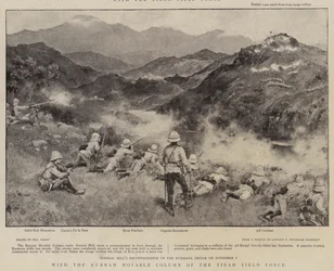Mit der Kurram-Beweglichen Kolonne der Tirah-Feldtruppe